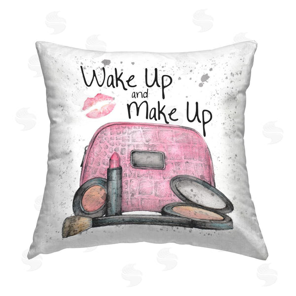 stupell industries Studio 731 | Wake Up & Makeup Glam Printed Throw Pillow