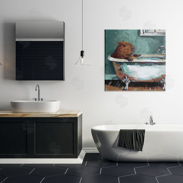 Stupell Industries Studio Bautista | Capybara In Bubble Bath Wall Art