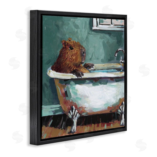 Stupell Industries Studio Bautista | Capybara In Bubble Bath Wall Art