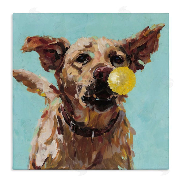 stupell industries Studio Bautista | Dog Playing with Ball Wall Art