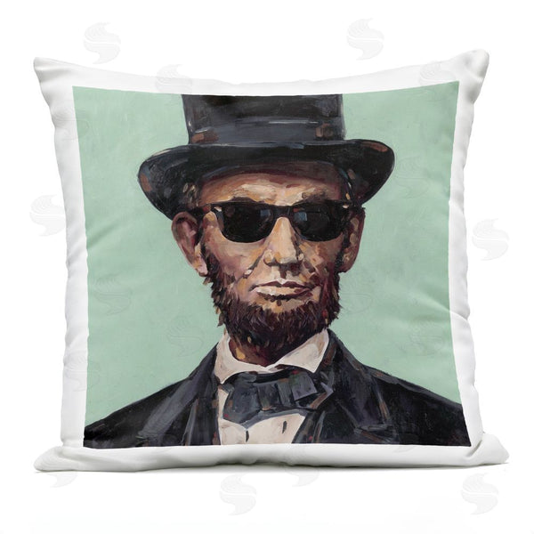 Stupell Industries Studio Bautista | Honest Abe With Shades Printed Throw Pillow
