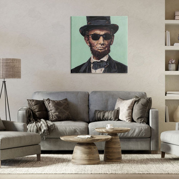 Stupell Industries Studio Bautista | Honest Abe With Shades Wall Art