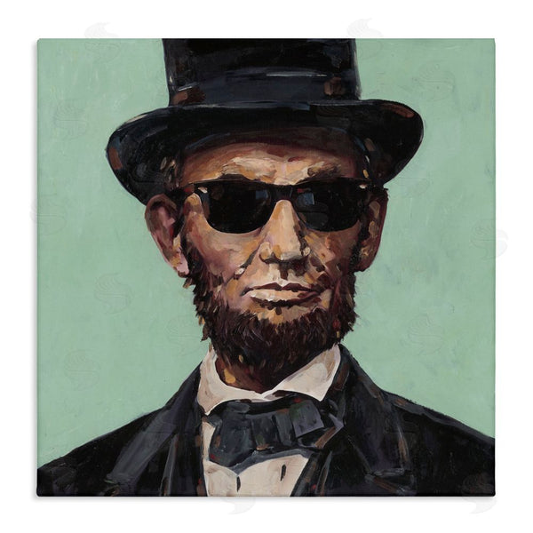 stupell industries Studio Bautista | Honest Abe With Shades Wall Art