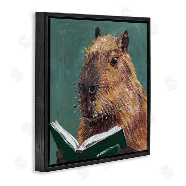 Stupell Industries Studio Bautista | Studious Capybara Reading Wall Art