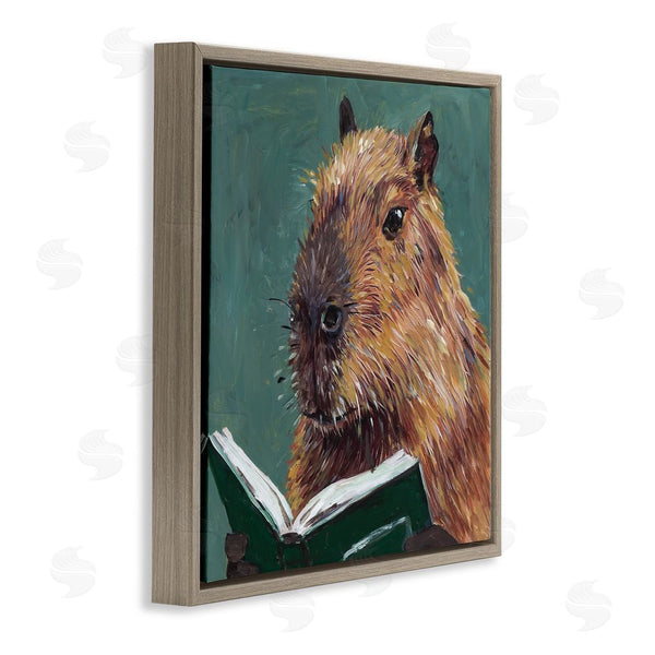 Stupell Industries Studio Bautista | Studious Capybara Reading Wall Art