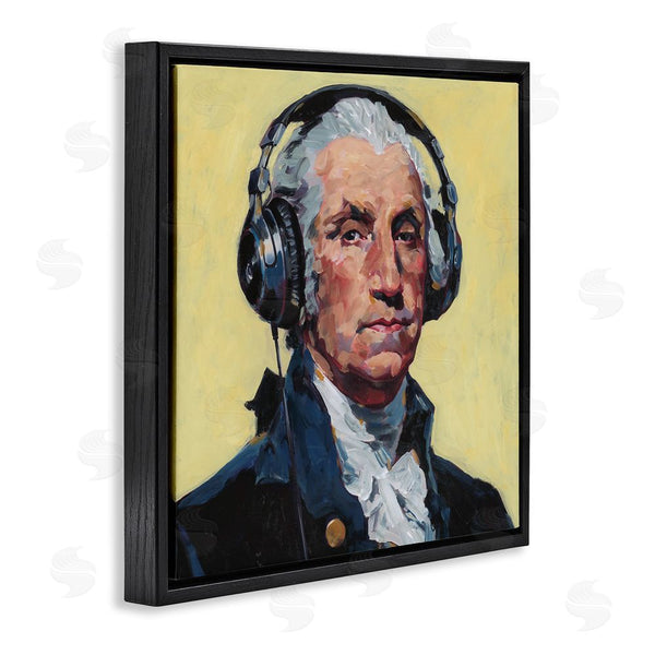Stupell Industries Studio Bautista | Washington With Headphones Wall Art
