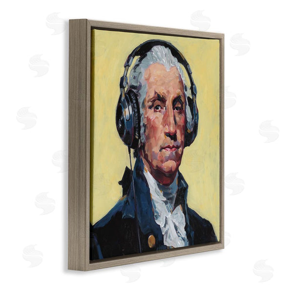 Stupell Industries Studio Bautista | Washington With Headphones Wall Art
