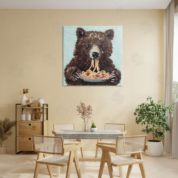 Stupell Industries Studio Bautista | Whimsical Bear & Spaghetti Wall Art