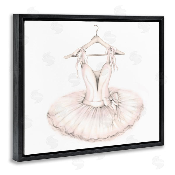 Stupell Industries Studio Q | Ballerina Tutu On Hanger Pink Ballet Dance Outfit Wall Art