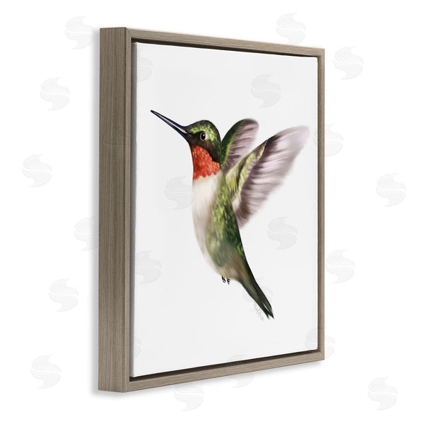 Stupell Industries Studio Q | Flying Hummingbird Wings Hovering Casual Painting Wall Art