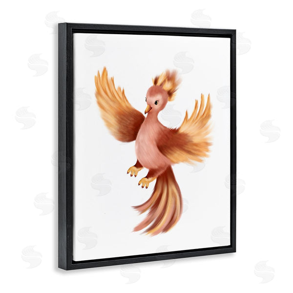 Stupell Industries Studio Q | Flying Phoenix Bird Mythology Fantasy Creature Illustration Wall Art