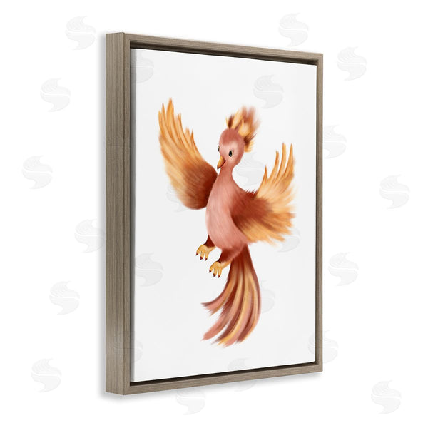 Stupell Industries Studio Q | Flying Phoenix Bird Mythology Fantasy Creature Illustration Wall Art