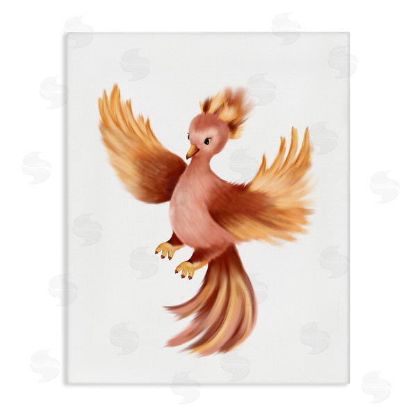 stupell industries Studio Q | Flying Phoenix Bird Mythology Fantasy Creature Illustration Wall Art