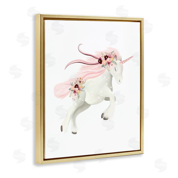 Stupell Industries Studio Q | Pastel Galloping Unicorn