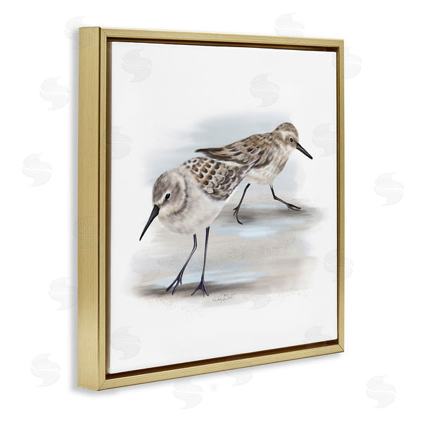 Stupell Industries Studio Q | Sandpiper Pair On Sandy Beach