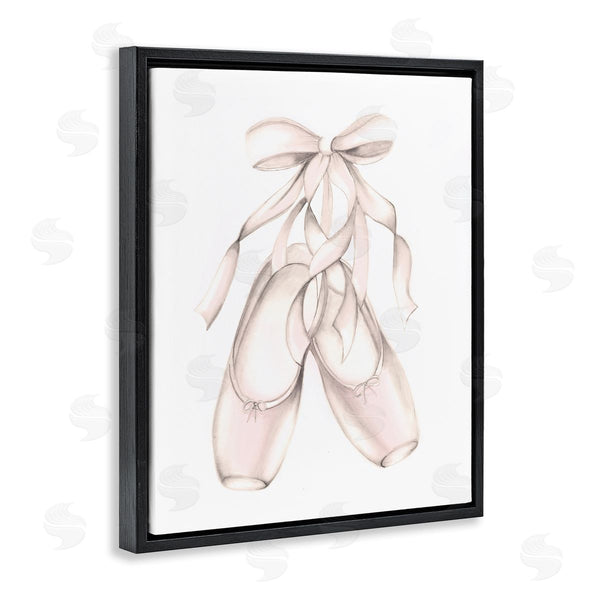 Stupell Industries Studio Q | Soft Pink Ballerina Slippers Ballet Dance Shoes Wall Art