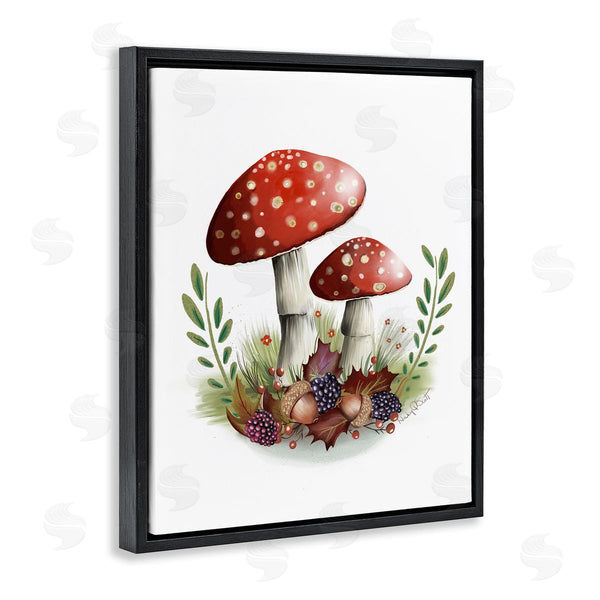 Stupell Industries Studio Q | Spotted Mushrooms Forest Floor Floral Botanicals Plants Wall Art