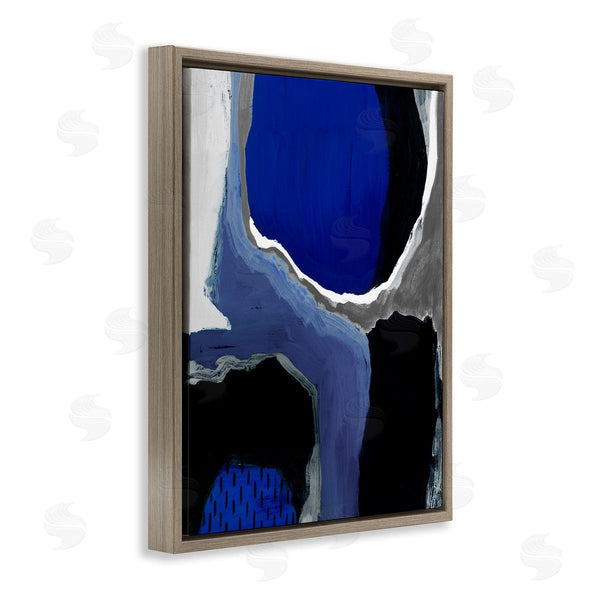 Stupell Industries Studio W | Abstract Cobalt Blue Design