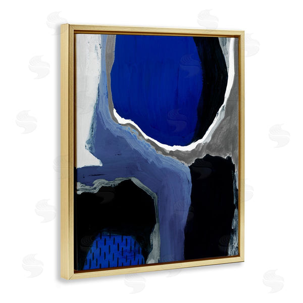 Stupell Industries Studio W | Abstract Cobalt Blue Design