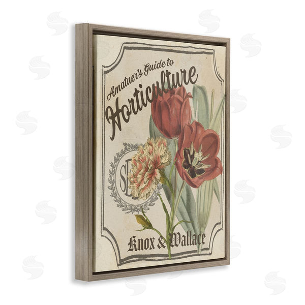 Stupell Industries Studio W | Antique Seed Packet Red Tulip Horticulture Study Wall Art