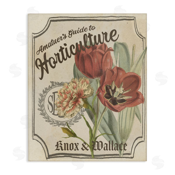 stupell industries Studio W | Antique Seed Packet Red Tulip Horticulture Study Wall Art