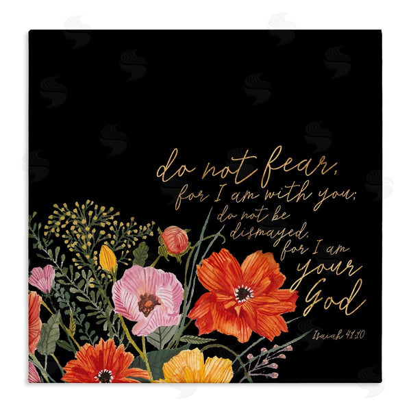 stupell industries Studio W | Do Not Fear Proverb Isaiah 41:10 Blooming Flowers Wall Art
