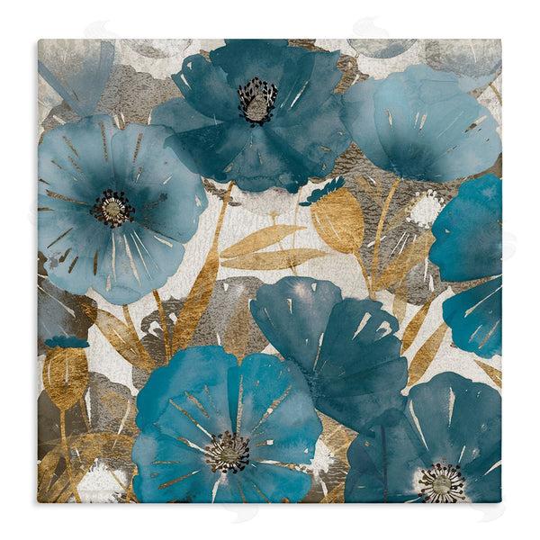 stupell industries Studio W | Elegant Blue Florals Abstract