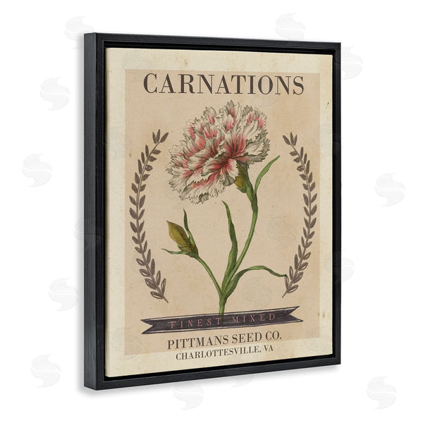 Stupell Industries Studio W | Finest Mixed Carnations Antique Floral Seed Packet Wall Art