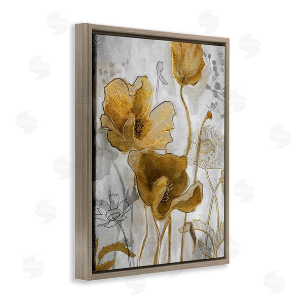 Stupell Industries Studio W | Golden Poppy Field Abstract Floral Illustration