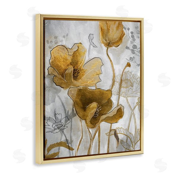 Stupell Industries Studio W | Golden Poppy Field Abstract Floral Illustration