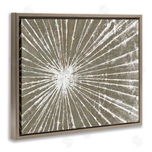 Stupell Industries Studio W | Industrial Distressed Line Burst Brown