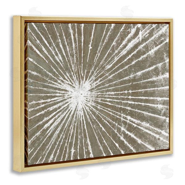 Stupell Industries Studio W | Industrial Distressed Line Burst Brown