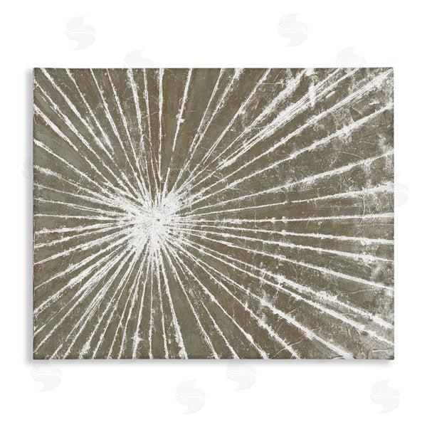 stupell industries Studio W | Industrial Distressed Line Burst Brown