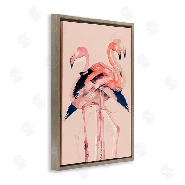 Stupell Industries 1x | Overlapping Pink Flamingoes