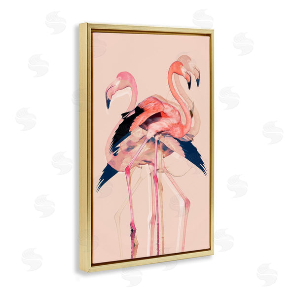 Stupell Industries 1x | Overlapping Pink Flamingoes