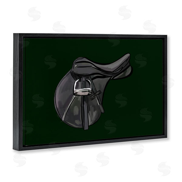 Stupell Industries Amelia Noyes | Black Horse Saddle