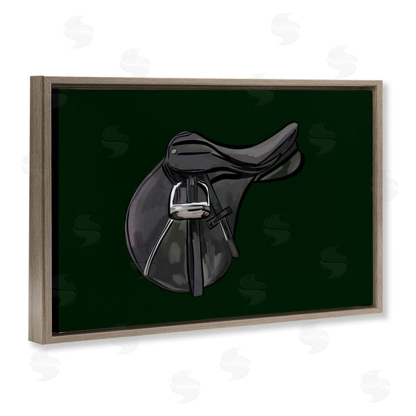 Stupell Industries Amelia Noyes | Black Horse Saddle