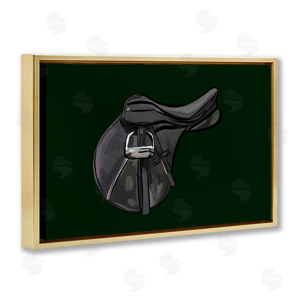 Stupell Industries Amelia Noyes | Black Horse Saddle