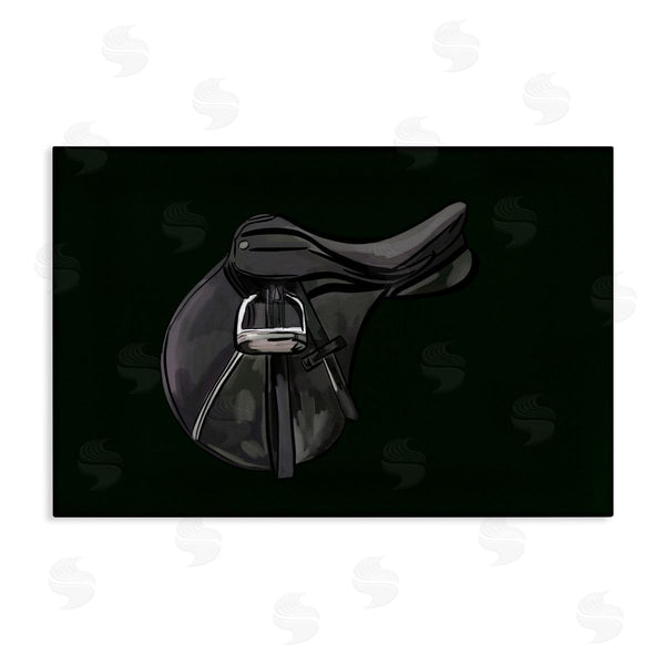 stupell industries Amelia Noyes | Black Horse Saddle