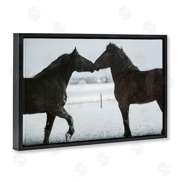 Stupell Industries Amy Carroll | Winter Horse Pair