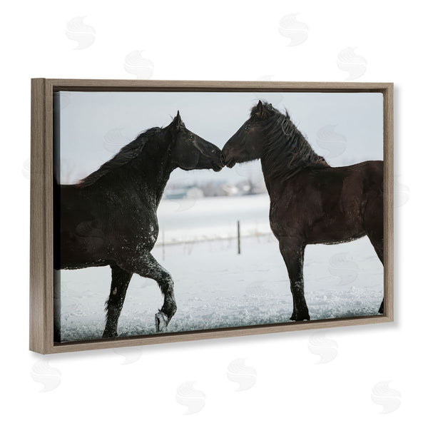 Stupell Industries Amy Carroll | Winter Horse Pair