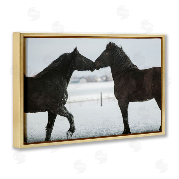 Stupell Industries Amy Carroll | Winter Horse Pair