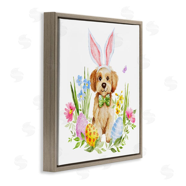 Stupell Industries Amy Hall | Playful Easter Puppy