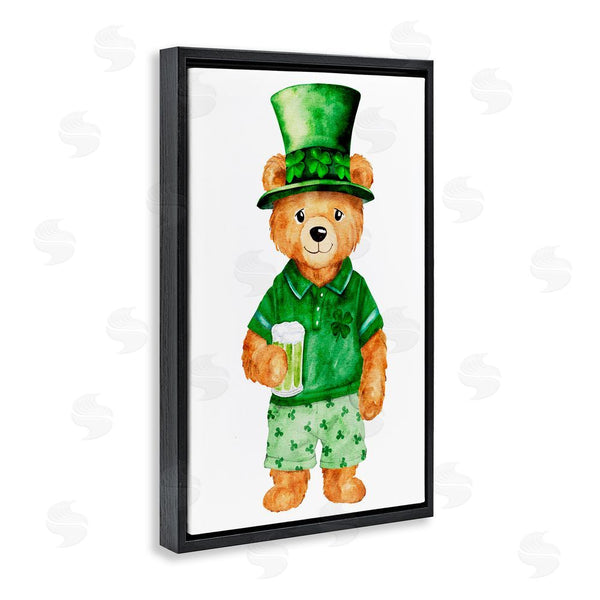 Stupell Industries Amy Hall | St. Patrick's Day Bear