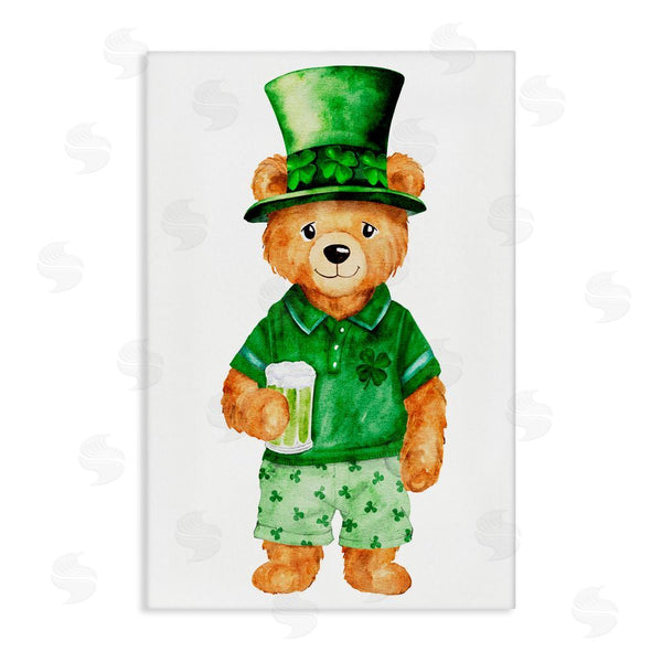 Stupell Industries Amy Hall | St. Patrick's Day Bear