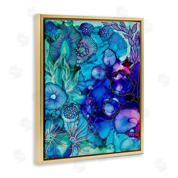 Stupell Industries Amy Tieman | Blue Modern Sea Life