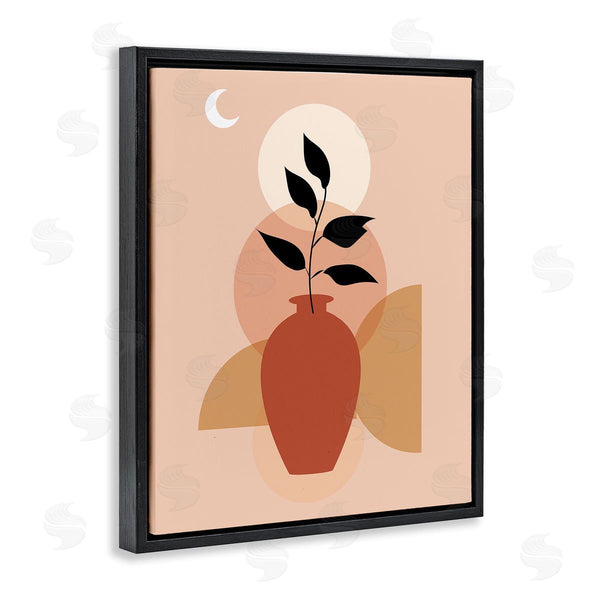 Stupell Industries Arctic Frame | Boho Vase & Moon