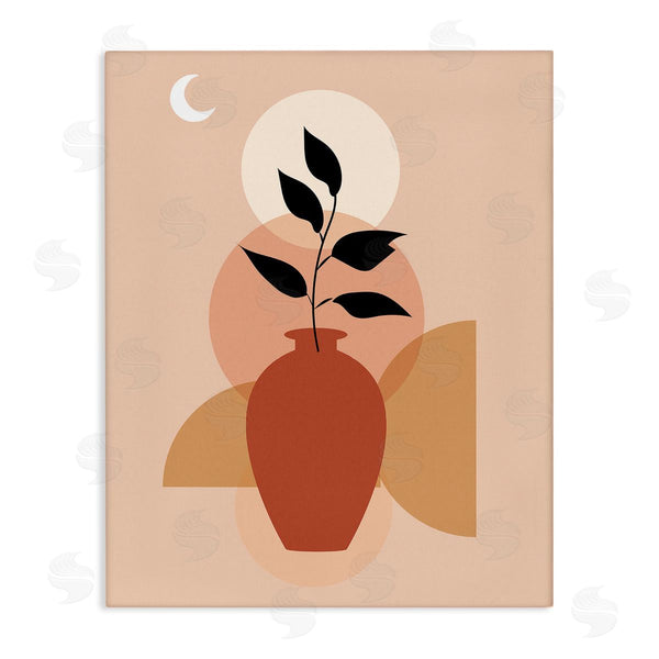 stupell industries Arctic Frame | Boho Vase & Moon