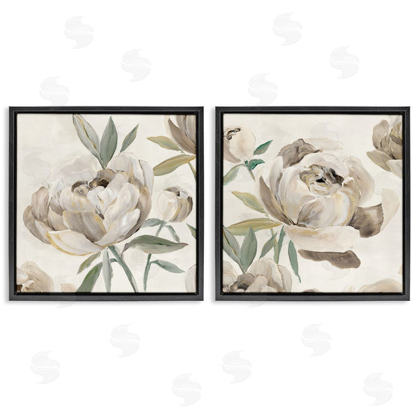 Stupell Industries Aria K. | Neutral Lustrous Peonies