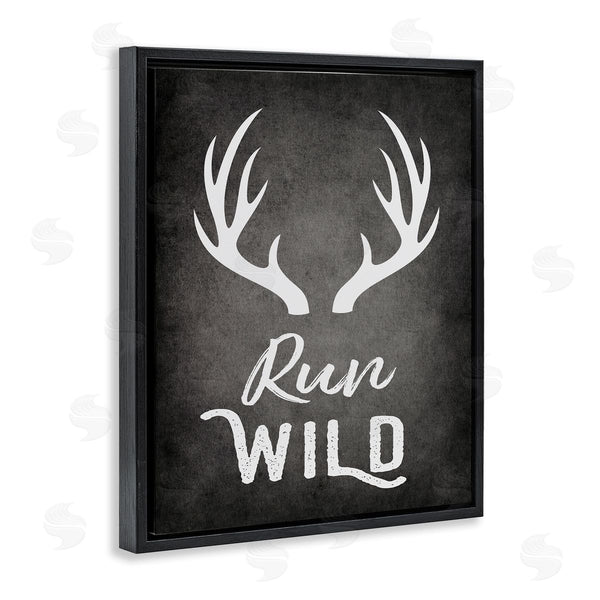 Stupell Industries Ashley Calhoun | Run Wild Antlers
